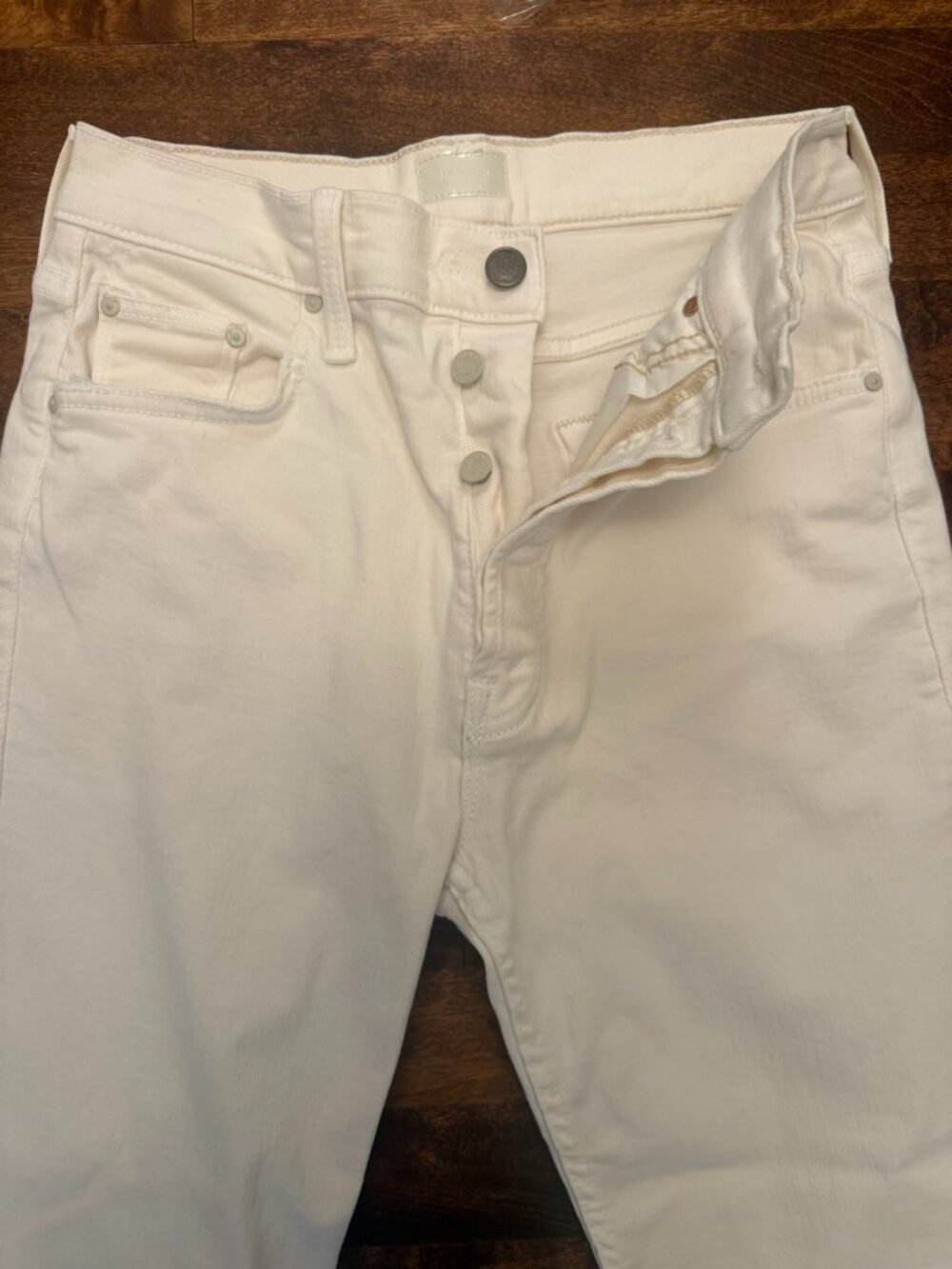 MOTHER The Tomcat Ankle Jeans – White – Size 28 LIKE NEW!